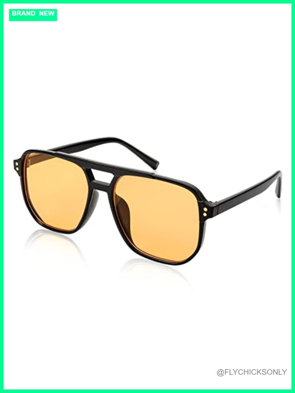 Retro Square Aviator Sunglasses UV400 Polarized Vintage Shades Unisex